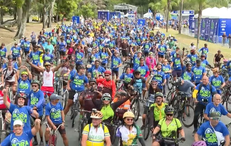 Bora de Bike 2025 reúne 15 mil participantes no Aterro do Flamengo