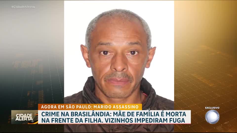 Mãe de família é morta na frente da filha, e vizinhos impedem a fuga do suspeito