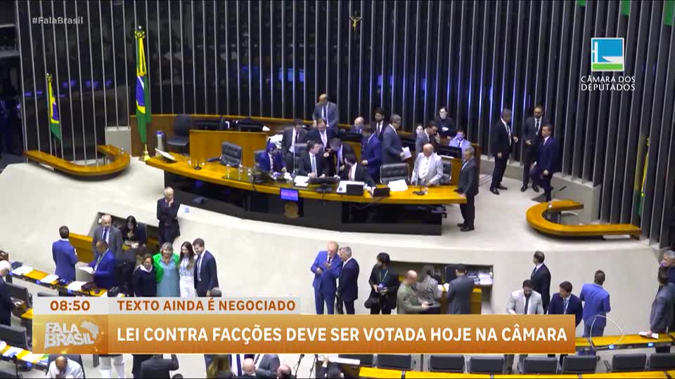Câmara dos Deputados vota projeto Antifacção nesta terça (18)