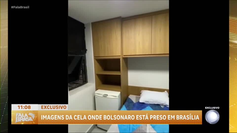 Veja como é a sala da PF onde Bolsonaro está preso