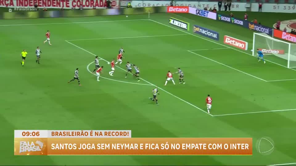 Fala Esporte: Santos empata com Internacional e segue na zona de rebaixamento