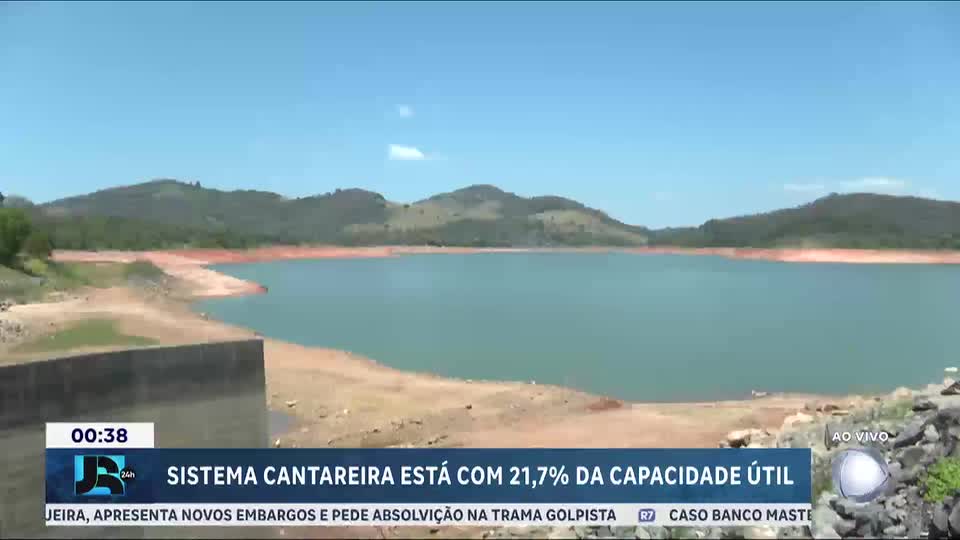 SP: sistema Cantareira atinge menor nível dos últimos dez anos