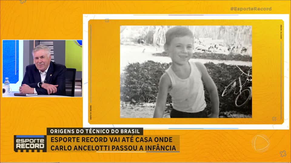 Ancelotti revê suas origens e revela paixão pela música brasileira: ‘Já cantei com Toquinho'