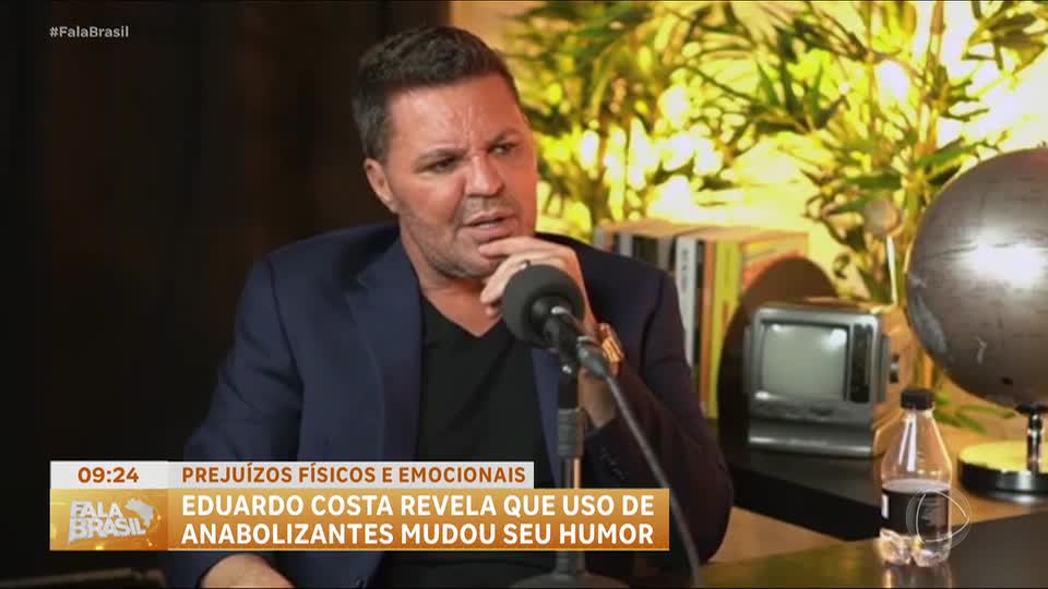 Eduardo Costa revela arrependimento por uso de anabolizantes
