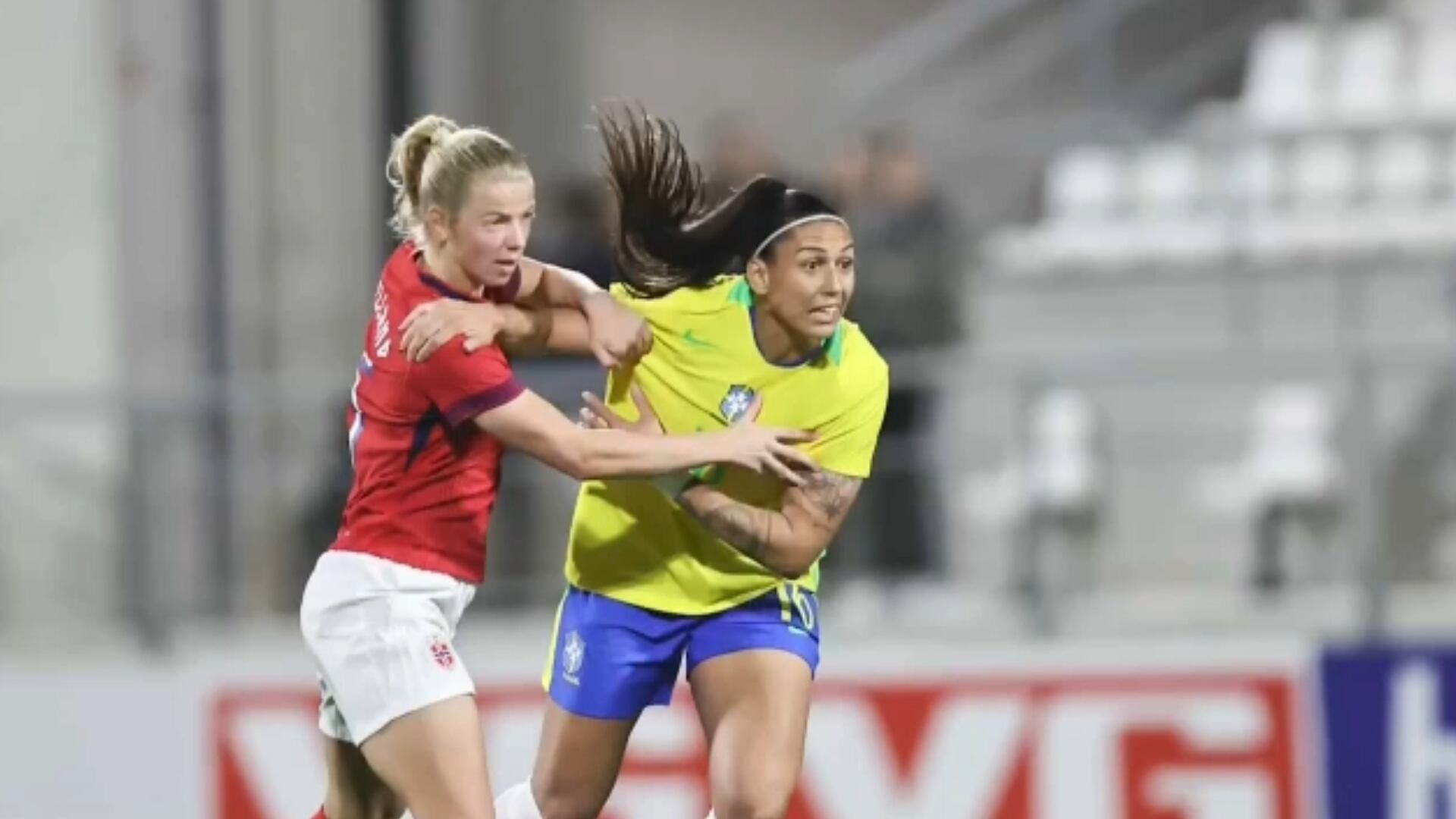 Seleção brasileira feminina perde para a Noruega por 3 a 1 em amistoso da Data Fifa