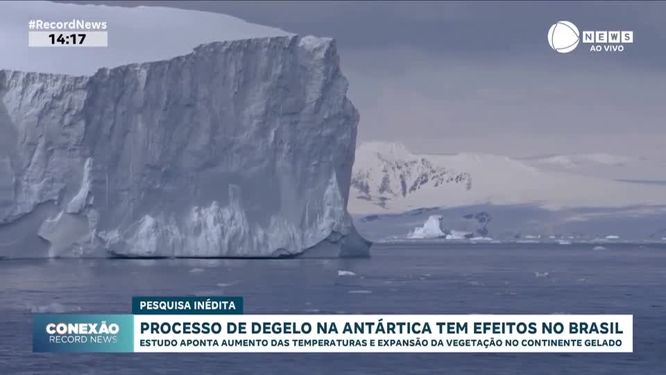 Pesquisa inédita revela que processo de degelo na Antártica tem efeitos no Brasil