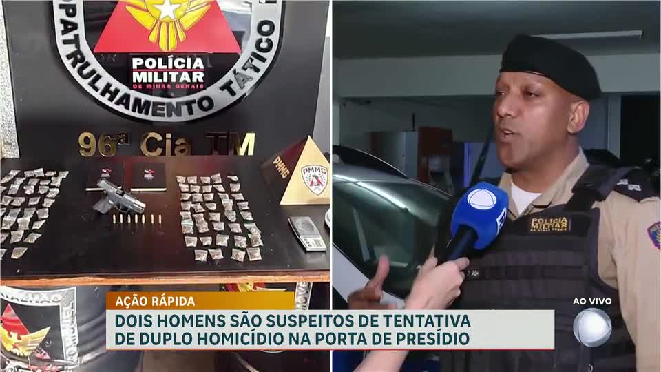 Dois homens são presos por tentativa de duplo homicídio em Ribeirão das Neves (MG)