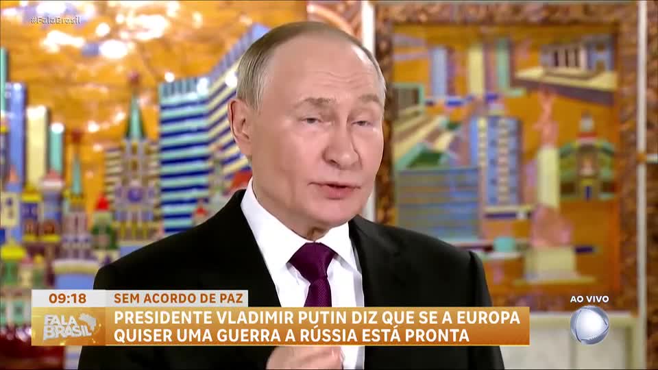 Putin rejeita termos de Paz dos EUA e culpa Europa por impasse