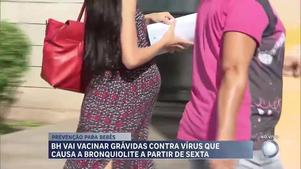 Vacinação de grávidas contra bronquiolite começa na próxima sexta-feira em BH