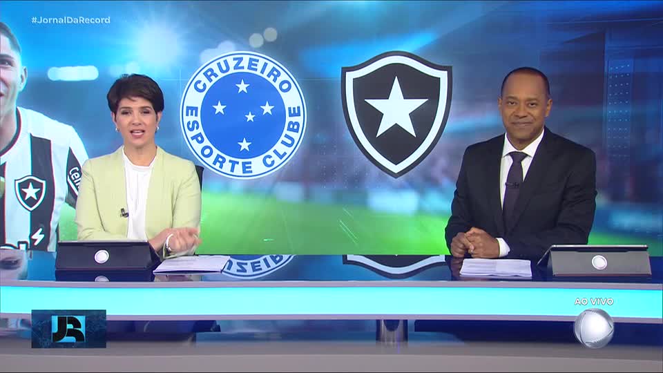 Brasileirão: RECORD transmite Cruzeiro e Botafogo nesta quinta-feira (4)