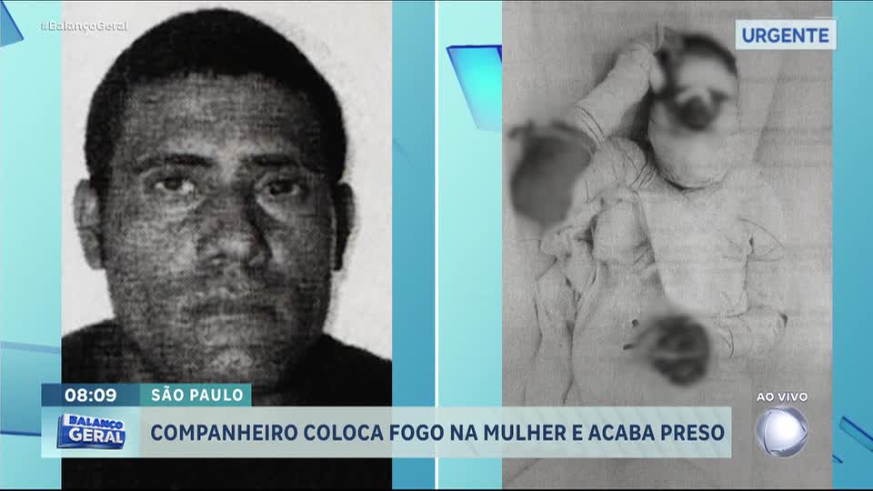 Homem coloca fogo na mulher que se recusou a preparar almoço para ele
