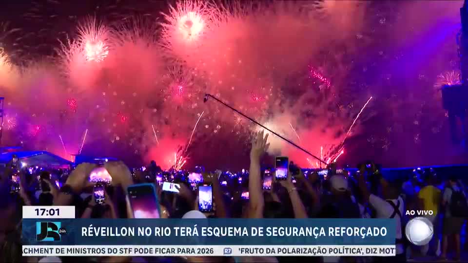 Réveillon de Copacabana terá mais fogos, show de drones e segurança reforçada