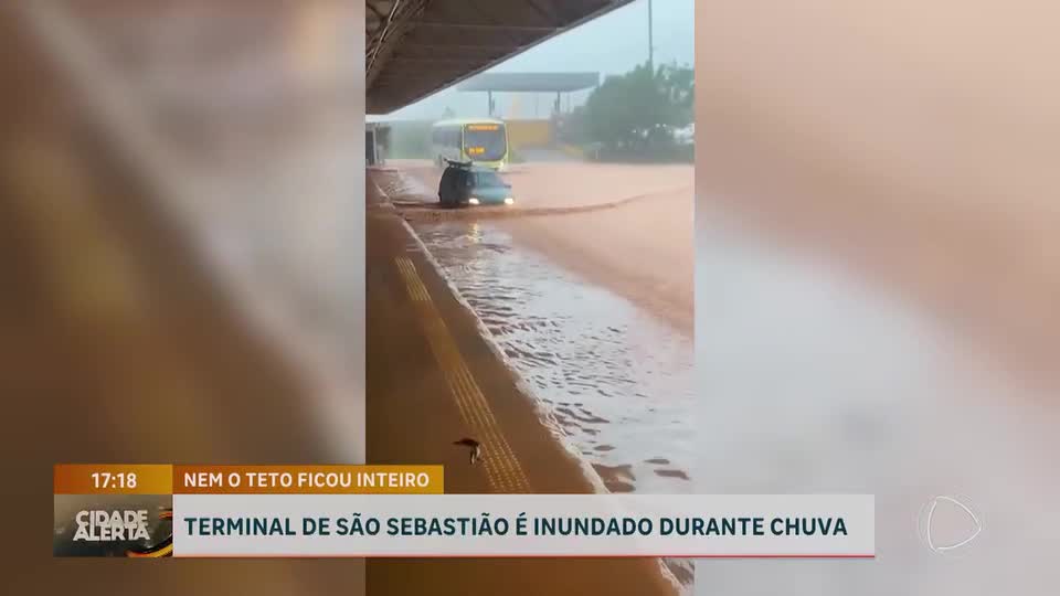 Enxurrada invade casas e arrasta veículos durante temporal em São Sebastião (DF)