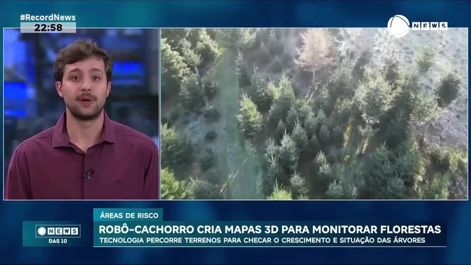 Robô-cachorro cria mapas 3D para monitorar florestas
