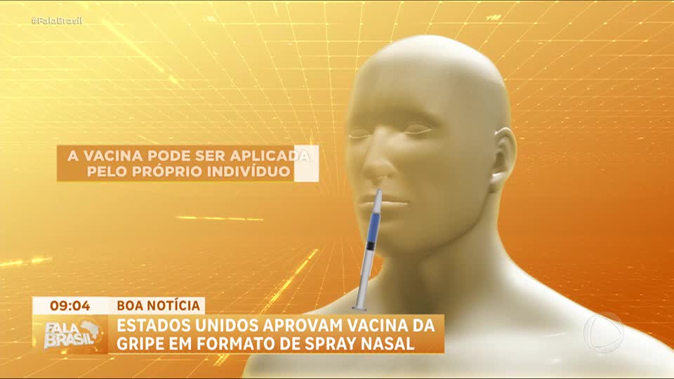 Boa Notícia: Estados Unidos aprovam vacina contra gripe em formato de spray nasal