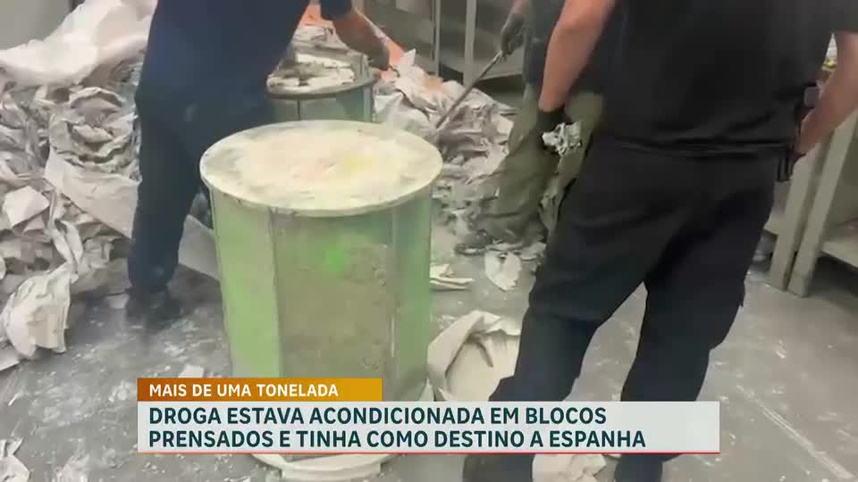Mais de uma tonelada de cocaína é apreendida no Aeroporto Internacional de Belo Horizonte