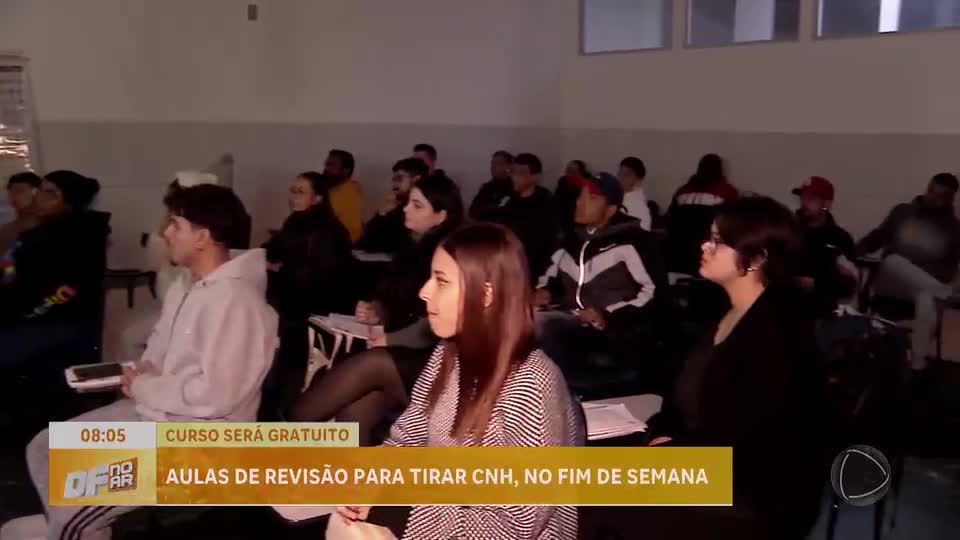 Detran-DF oferece curso gratuito de revisão para obtenção da CNH neste fim de semana