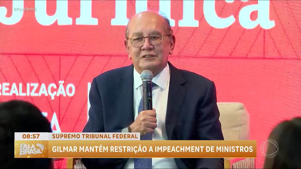 Gilmar Mendes mantém restrições a pedidos de impeachment de ministros do STF