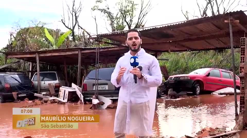 Temporal causa estragos no Distrito Federal, especialmente em São Sebastião