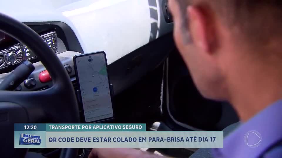 Motoristas de app têm até 17 de dezembro para instalar QR Code obrigatório nos veículos
