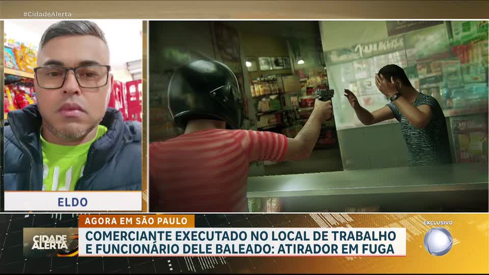 Comerciante é morto a tiros enquanto trabalhava na Grande São Paulo