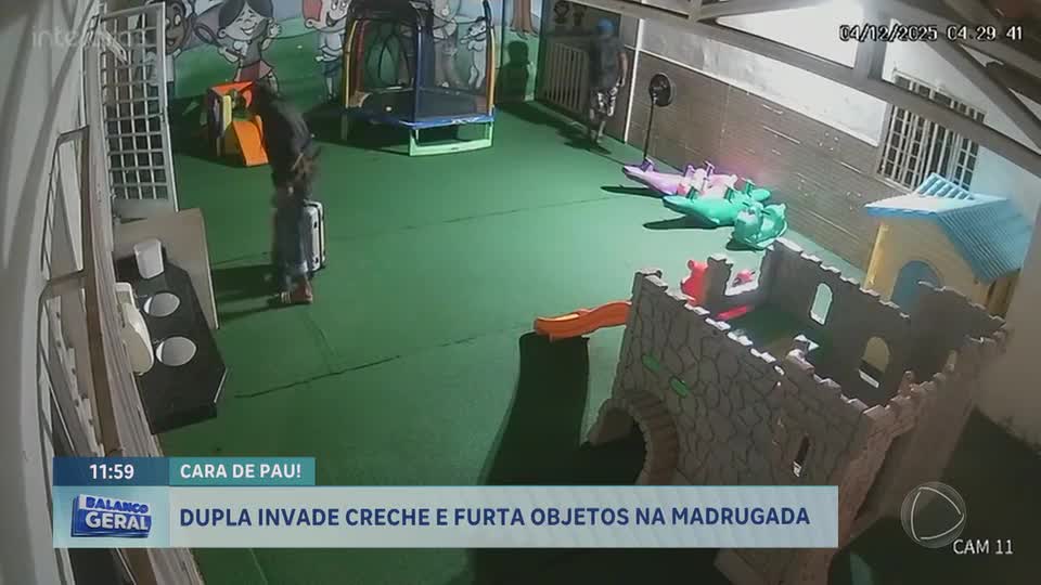 Dupla invade e furta creche em Taguatinga (DF), deixando prejuízo superior a R$ 10 mil