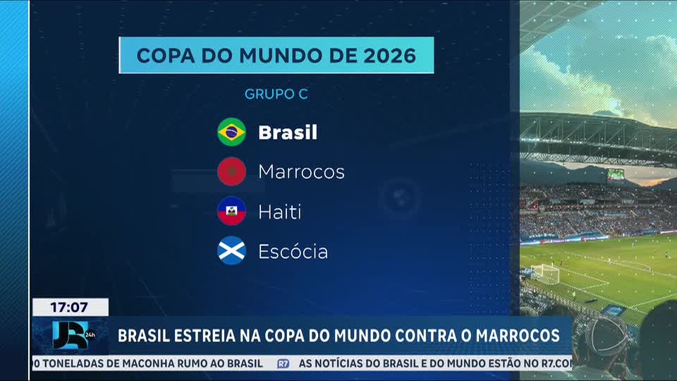Brasil conhece adversários da fase de grupos da Copa do Mundo de 2026