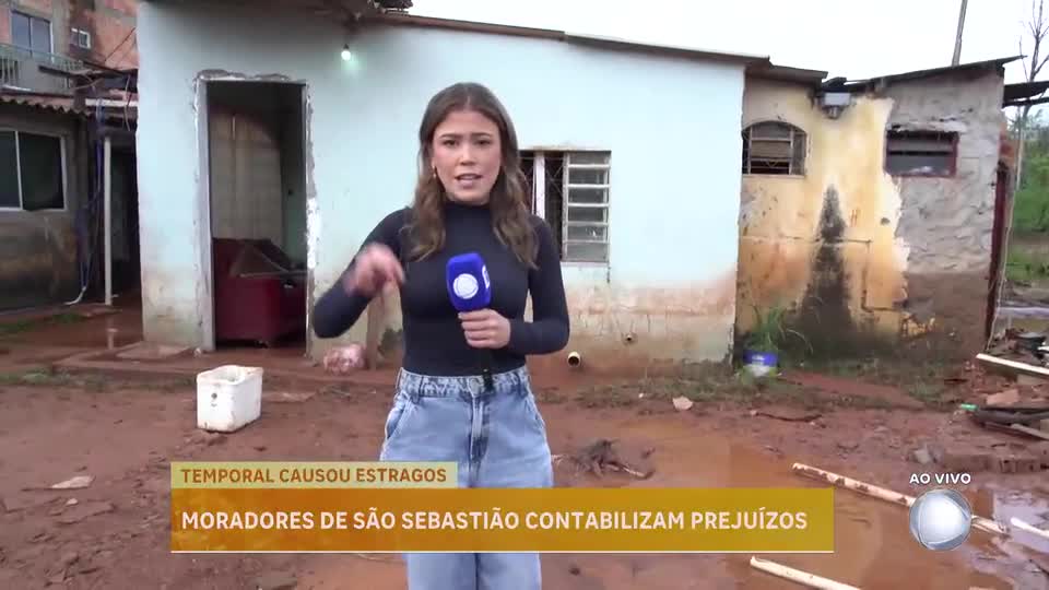 Enchente em São Sebastião (DF): abertura de comporta causa destruição