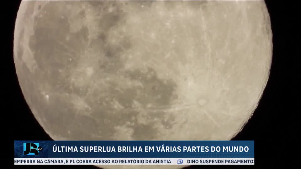 Última Superlua de 2025 brilha em várias partes do mundo