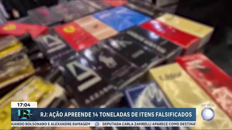 Mais de 14 toneladas de produtos falsificados são apreendidos no Rio de Janeiro
