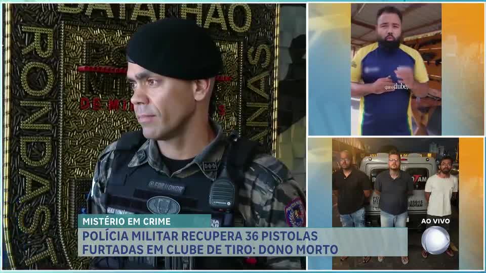 PM recupera armas furtadas em clube de tiro de Itaúna (MG); dono acabou morto