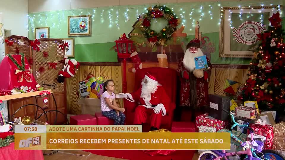 Prazo para adoção de cartinhas do Papai Noel dos Correios termina neste sábado