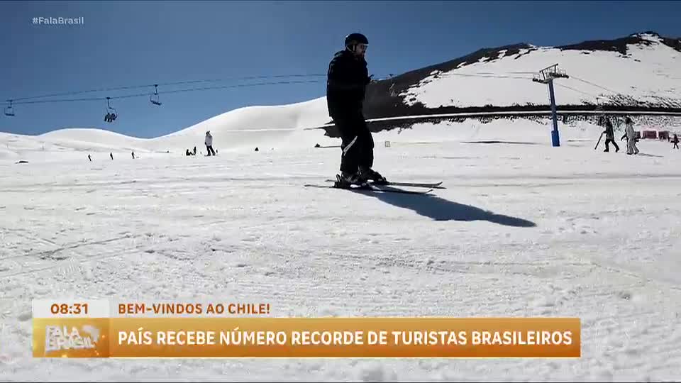 Turismo brasileiro no Chile atinge recorde em 2024