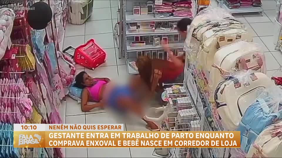 Grávida dá à luz no meio de loja enquanto comprava enxoval do bebê
