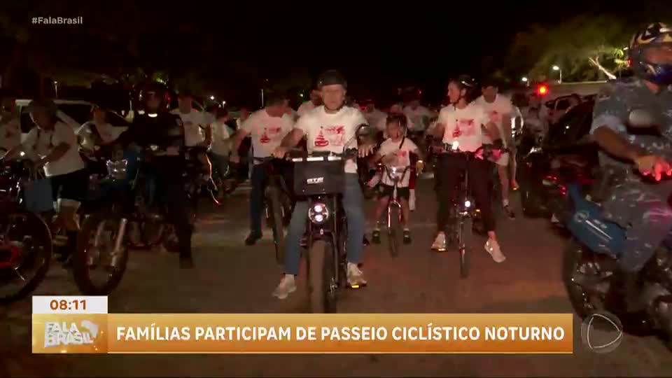 Com apoio da RECORD, Bora de Bike promove passeio noturno de bicicleta em Palmas (TO)