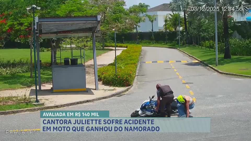 Hora da Venenosa: cantora Juliette sofre acidente em moto que ganhou do namorado