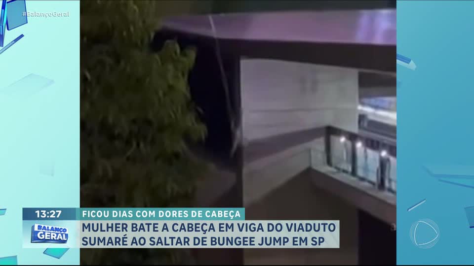 Mulher bate a cabeça em viaduto durante salto de bungee jump em São Paulo