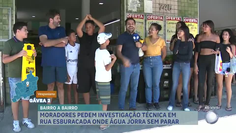Bairro a Bairro: moradores de Vespasiano (MG) pedem investigação técnica em rua esburacada