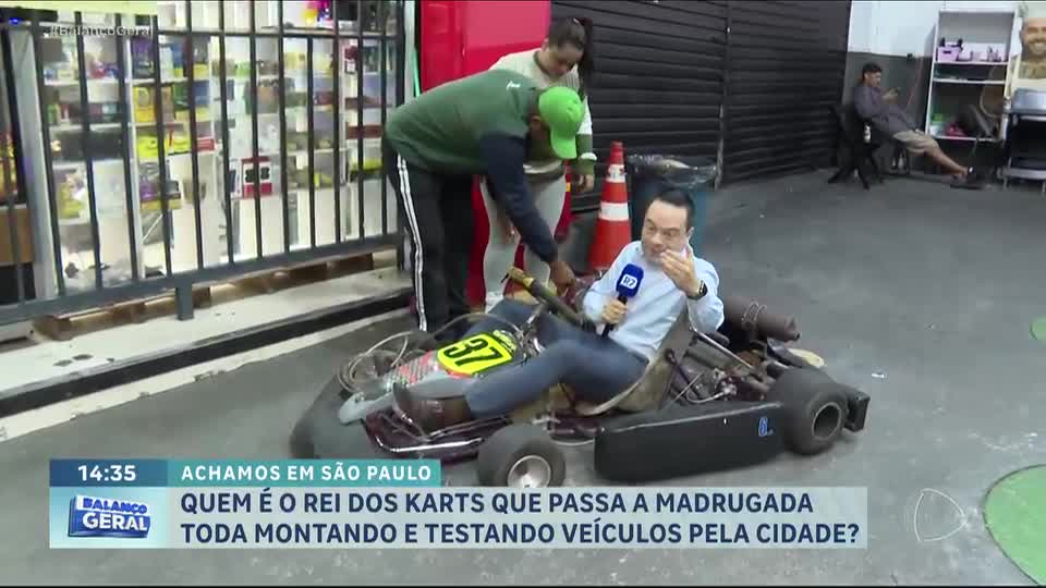 'Rei dos karts' passa as madrugadas montando e testando veículos pela cidade