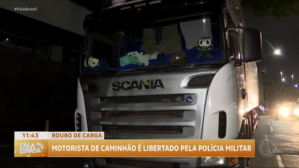 Caminhoneiro sequestrado em SP é resgatado pela Polícia Militar