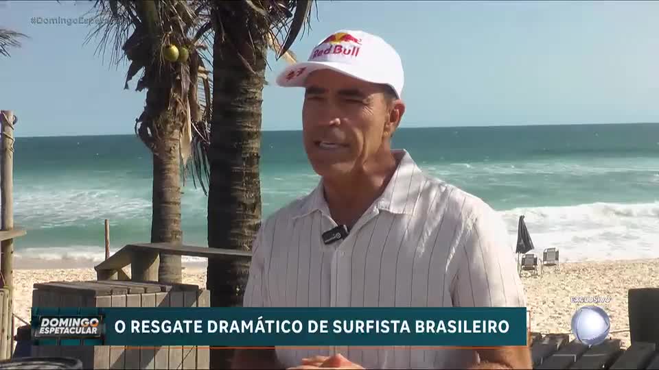 Carlos Burle enfrenta ondas gigantes em Nazaré e sofre acidente impressionante