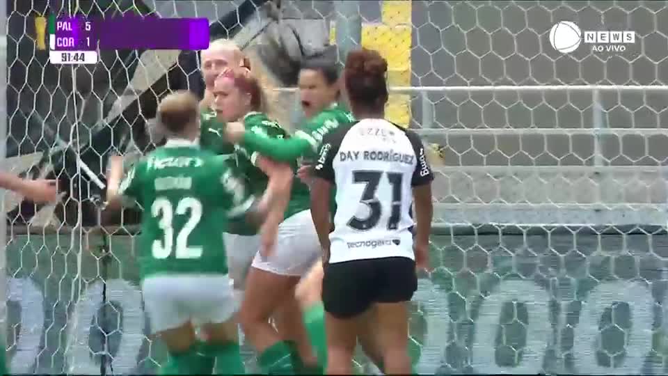 Melhores momentos: Palmeiras goleia Corinthians no primeiro jogo da final do Paulistão Feminino