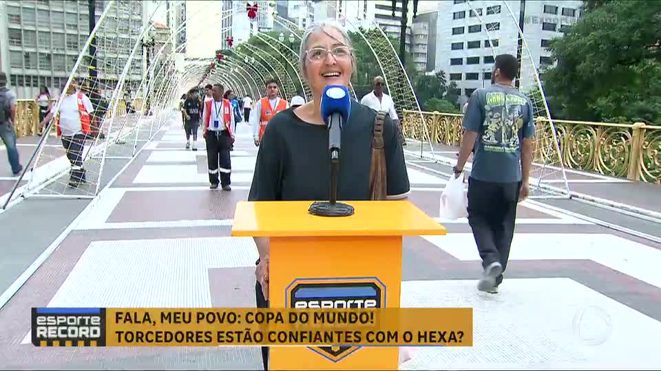 Copa do Mundo: Esporte Record vai às ruas e pergunta aos torcedores se estão confiantes no hexa