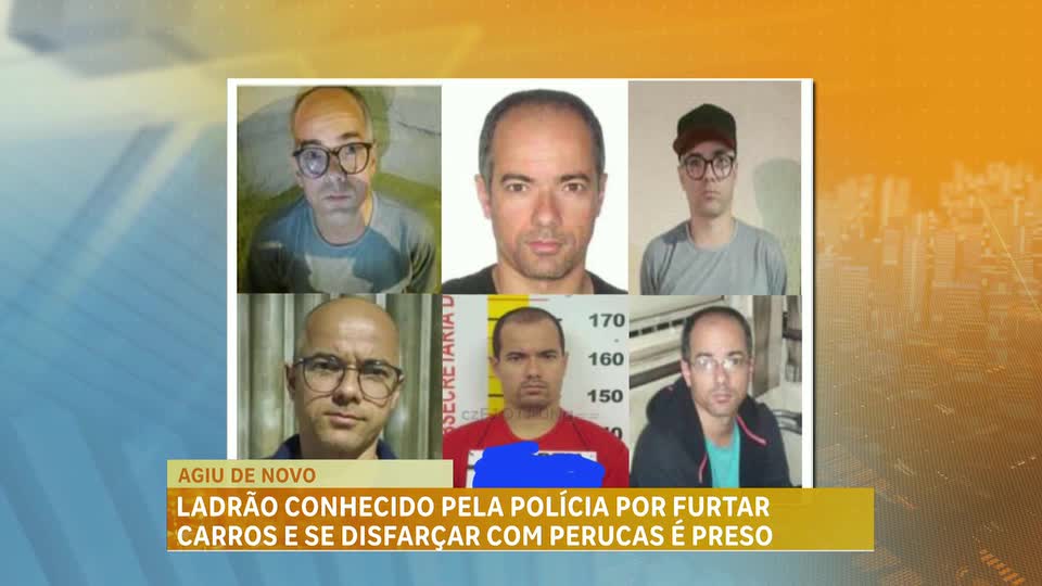 Ladrão conhecido pela polícia por furtar carros e se disfarçar com perucas é preso em BH