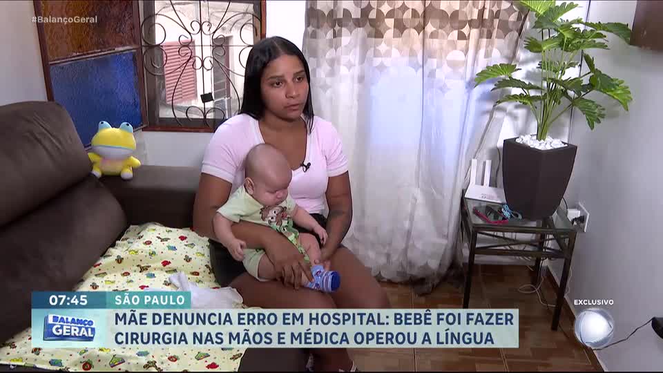 Mãe denuncia que bebê passou por cirurgia errada em hospital de São Paulo
