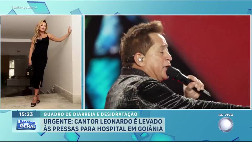 Cantor Leonardo é internado em Goiânia (GO) por desidratação