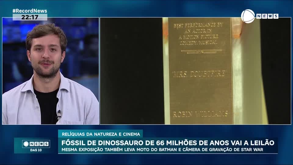 Fóssil de dinossauro de 66 milhões de anos vai a leilão