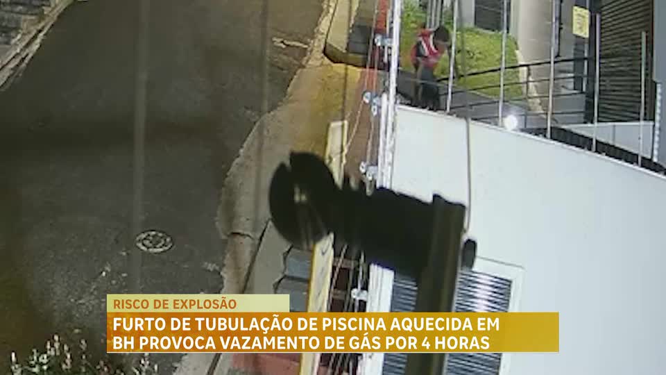 Furto de tubulação de gás em academia por pouco não causa explosão em BH