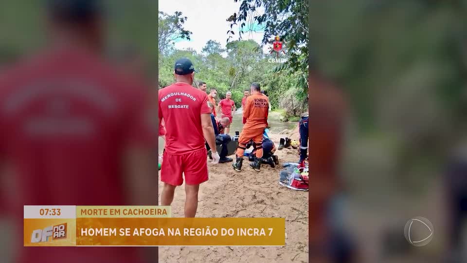 Homem morre após se afogar em cachoeira de Brazlândia (DF); polícia investiga o caso