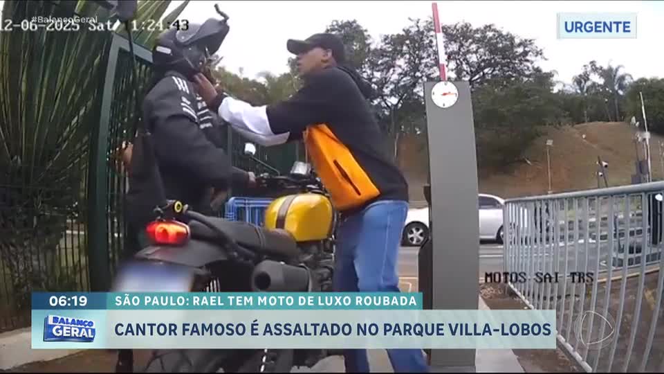 Cantor Rael é assaltado na saída de parque da zona oeste de São Paulo